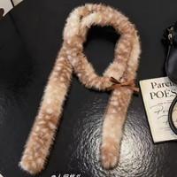 Écharpe longue et chaude pour femme, motif faucon brun clair, style petit cerf, pour l'automne et l'hiver, décorative et moelleuse
