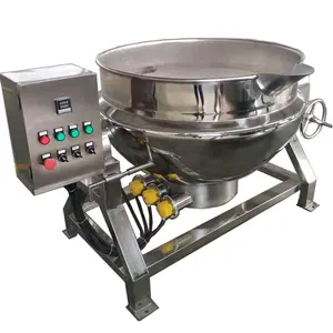 300L Tilting Type Gas Steam Kettle/Jacketed Kettle Mixing Tank