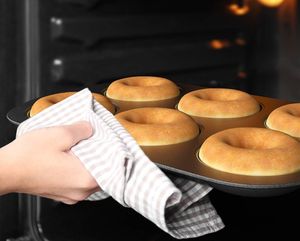 Moule à beignets à 6 cavités, fait des beignets ou des friandises au four, antiadhésif et passe au lave-vaisselle, à déguster ou à offrir en cadeau - Product Image 4