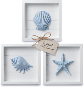 Décor mural 3D coquillages bleus et étoiles <span class=keywords><strong>de</strong></span> <span class=keywords><strong>mer</strong></span>, thème côtier, pour <span class=keywords><strong>salle</strong></span> <span class=keywords><strong>de</strong></span> <span class=keywords><strong>bain</strong></span> ou chambre à coucher, inspiré <span class=keywords><strong>de</strong></span> l'océan, décorations <span class=keywords><strong>de</strong></span> <span class=keywords><strong>bord</strong></span> <span class=keywords><strong>de</strong></span> <span class=keywords><strong>mer</strong></span> - Product Image 1