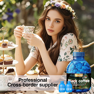 Poudre de <span class=keywords><strong>café</strong></span> instantané lyophilisée noire non sucrée personnalisée amincissant l'énergie pour la perte de poids emballée dans une bouteille de sac de fruits - Product Image 6