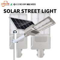 Lampadaire solaire LED étanche IP65 avec télécommande à cellule photoélectrique, anti-corrosion, pour l'éclairage public