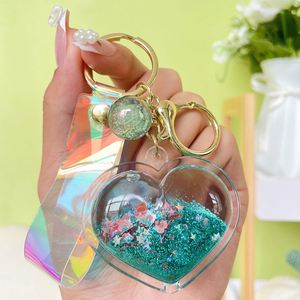Porte-clés Cœur Scintillant à Paillettes Liquides – Cadeau Idéal pour Couples, Femmes et Hommes – Pendentif de Sac, Bijou, Accessoire - Product Image 6