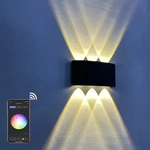 WIFI חכם אור מתג RGB קיר מנורת מחובר APP מפולח משחקי חדר לקשט אור מתכווננת בית מוסיקה דיסקו מסיבת אור