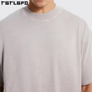 <span class=keywords><strong>T</strong></span>ùy Chỉnh Sang Trọng Mens Cotton Hữu Cơ Áo Thun Thời Trang Đường Phố Quá Khổ Sườn Crewneck <span class=keywords><strong>Drop</strong></span> Shoulder Heavyweight 280gsm <span class=keywords><strong>T</strong></span> Áo Sơ Mi Cho Nam Giới - Product Image 3