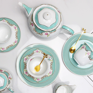 European Ceramic Coffee <b>and</b> <b>Tea</b> <b>Pot</b> <b>Set</b> Elegant Dish <b>Cup</b> Collection - Product Image 4