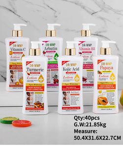 Lotion corporelle éclaircissante et blanchissante en gros, OEM, biologique, vitamine C, curcuma, alpha-arbutine, papaye, marque privée - Product Image 2