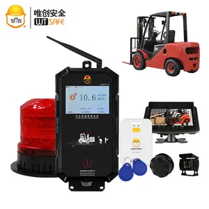 UWB etiketi forklift anti-çarpışma ve yakınlık uyarısı güvenlik sistemi forklift ön ve arka kamera ekran