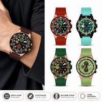 Modische Original Multifunktions-Business-Sport Wasserdichte Tourbillon Chronograph Uhr für Herren