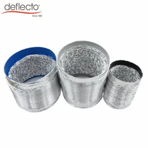 HVAC Bare Duct Aluminum Flexible Duct Air Conditioning Duct Wrapped