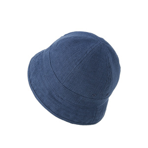 หมวกบักเก็ต สีน้ำเงินเข้ม ผ้าฝ้าย ระบายอากาศได้ดี กันแดด สำหรับผู้ใหญ่ ใช้ได้ทั้งชายและหญิง - Product Image 1