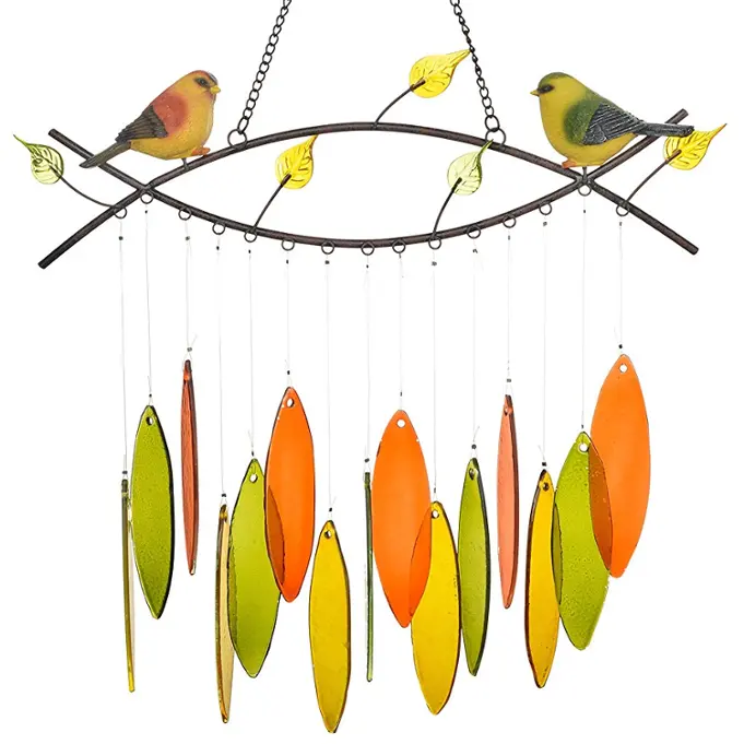 Hars Hummingbird Glas Klokken Wind Chime Voor Huis En Tuin Decoratie