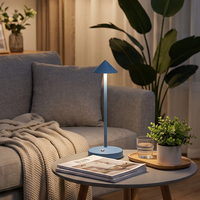 Lampe de table LED rechargeable sans fil, à intensité variable par toucher, en forme de parapluie, portable, pour chambre, restaurant, bar, décoration intérieure