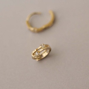 Shiny Cz Eenvoudige 9K Gouden Oorbel Ontwerpen Voor Vrouwen - Product Image 2