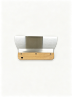 Spatule à enduire murale professionnelle en acier inoxydable avec manche en bois, 10 pouces, pour le collage de plaques de plâtre, la peinture et le plâtrage