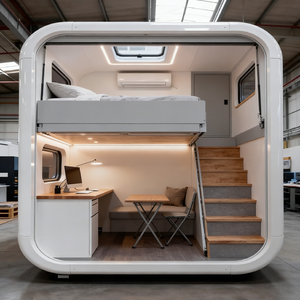 Casa Prefabricada Portátil de 2 Pisos |   Unidad de Vivienda Modular Completamente Amueblada |   Casa Prefabricada para <span class=keywords><strong>Airbnb</strong></span> y Trabajo Remoto - Product Image 6