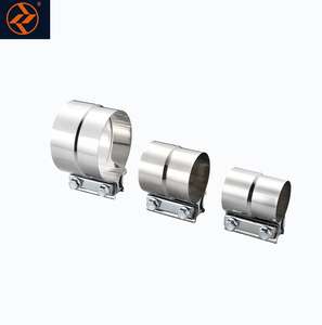 Klem Knalpot Performa Tinggi Sambungan Ujung Pipa Knalpot Baja Tahan Karat Selongsong Klem Otomotif Penghubung Pipa Knalpot - Product Image 1