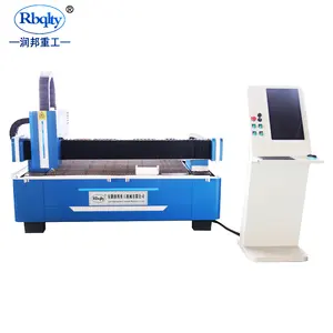 Rbqlty mesin pemotong Laser, satu tipe Cnc 3015 300W serat Laser lembar pemotong logam