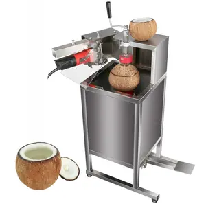 Máquina de corte de medio Coco automática, máquina de corte manual de cáscara de coco