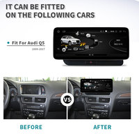 10,25 Zoll Kabelloser CarPlay Android 12 Auto Multimedia Player für Audi Q5 2009-2016 WLAN 4G SIM Radio Bildschirm GPS Navi Stereo Video