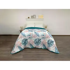 Juego de Funda Nórdica Doble Carla Depot 180x225 cm, Diseño de Follaje, Reversible, Microfibra, Ropa de Cama con 4 Fundas de Almohada - Product Image 3