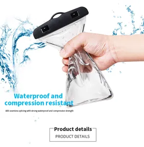 Lichtgevende Onderwater Waterdichte Telefoon Tas Tas Hoes Voor Iphone Voor Samsung Mobiele Telefoon