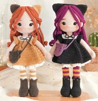 Poupée au crochet personnalisée Amigurumi Toys Low quantité minimale de commande Plusieurs styles Tissu en peluche super doux Logo et étiquette personnalisés