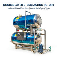 Machine de stérilisation industrielle à bain-marie électrique |   Autoclave à double couche pour la stérilisation de la viande et des jus