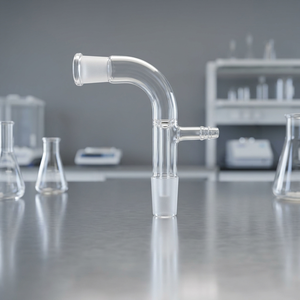 Adaptador Receptor OEM SAMCO LAB, Conexión de Vacío Curva, Accesorio de Vidrio para Laboratorio, para Conectar Aparatos - Product Image 2