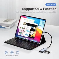 Adaptateur Hub Multiport USB-C 3-en-1 avec HDMI 4K, USB 3.0 5 Gbit/s et PD 100W – Station d'Accueil Type-C pour Ordinateur Portable, Tablette et Smartphone
