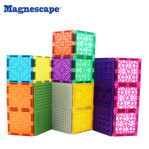 Magnescape Novo Conjunto de 20 Peças de Blocos Magnéticos Educativos para Crianças - Tema Animais e Natureza 3+ Anos - Product Image 3