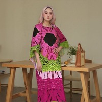 Vente en gros Nouveau Robe imprimée décontractée grande taille Hijab Vêtements musulmans africains Robe