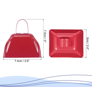 กระดิ่งโลหะรูปวัว3นิ้วแบบทันสมัยจับเสียงดังกระดิ่งวัวสำหรับการแข่งขันกีฬาฟุตบอลสินค้าจำนวนมากสำหรับทำเสียงงานฝีมือโลหะ - Product Image 2