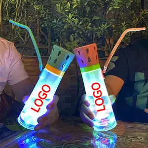 Nhà Máy Bán buôn Hot Bán xách tay LED Shisha hookah Acrylic hookah cup Set với các phụ kiện