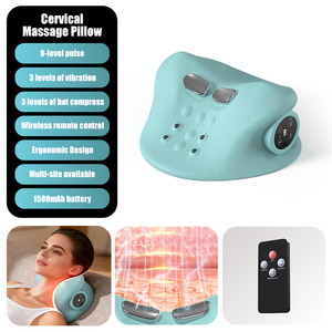 Appareil de traction cervicale chauffant, coussin de massage Shiatsu, relaxant pour <span class=keywords><strong>le</strong></span> cou, les épaules et <span class=keywords><strong>le</strong></span> dos, avec impulsions et vibrations pour soulager <span class=keywords><strong>la</strong></span> douleur - Product Image 2