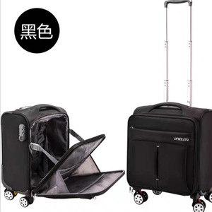กระเป๋าเดินทางสีดำขนาด 20x30x40 ซม. พร้อมล้อ 4 ล้อ ระบบล็อค TSA สำหรับเดินทางบนเครื่องบิน รถไฟความเร็วสูง น้ำหนักเบา ทำจากโพลีเอสเตอร์ - Product Image 4