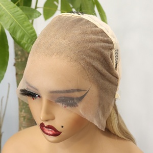 FH 20 pouces # Perruques longues et lisses 613 avec mèches, perruques frontales en dentelle transparente 13x4 en cheveux humains vierges – Fournisseur - Product Image 3