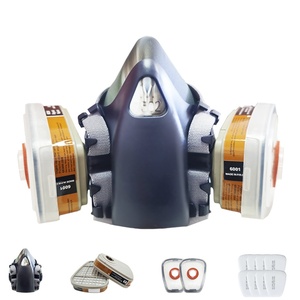 Demi-masque respiratoire en silicone, masque à gaz, filtre multi-gaz, cartouche, <span class=keywords><strong>protection</strong></span> industrielle pour la soudure et la peinture - Product Image 1