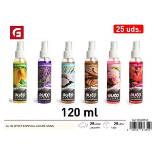 Speciale 120ml Spray per auto Aerosol moderno deodorante per ambienti Freesia pera arancia fragranze di lunga durata di posizionamento dello sfiato 8423537016559