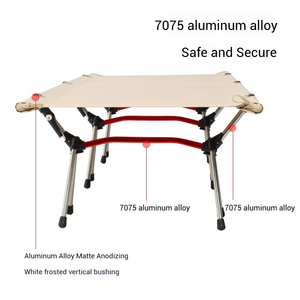 Lit de camping pliable en aluminium 7075 léger et portable, design moderne en Oxford 600D, pour une personne, COT-0 - Product Image 5
