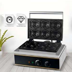 Machine à Taiyaki Électrique Professionnelle à Double Plaque – Idéale pour les Crêpes, les Snacks, les Boutiques de Petit-Déjeuner et de Desserts - Product Image 4