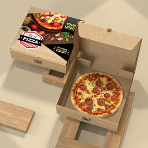 Cajas de Pizza Ecológicas Personalizadas al por Mayor y Embalaje de Cajas de Papel Corrugado Biodegradable de Alta Calidad para Productos Alimenticios - Product Image 4