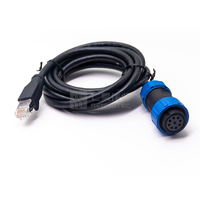 Connecteur de câble étanche inversé Weipu 9 broches SP13 SP17 SP21 RJ45 Femelle Mâle Prise Socket IP68 Plastique Circulaire PVC Noir