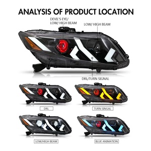 Faro LED Auto-y per <span class=keywords><strong>Honda</strong></span> Civic 2012-15 9a Generazione, Faro LED Stile per <span class=keywords><strong>Honda</strong></span> Civic - Product Image 6
