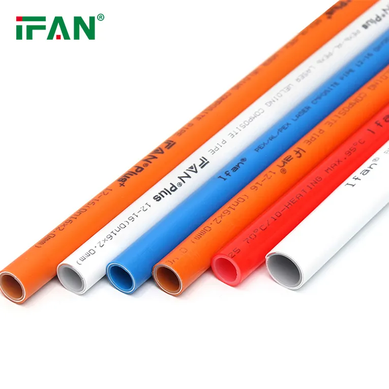 IFAN नि:शुल्क नमूना OEM ODM PEX PN12.5-PN16 प्लंबिंग पाइप नारंगी सफेद नीला PEX ट्यूब