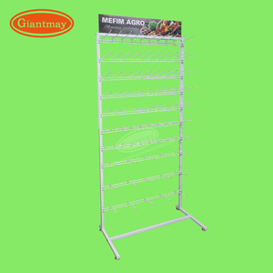 Cửa hàng bán lẻ miễn phí đứng Dây Rau hạt giống gói hiển thị giá Mười lớp kim loại móc treo hạt giống hiển thị đứng - Product Image 1