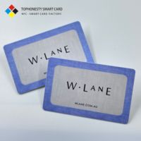 Carte PVC personnalisée imprimée, compatible NFC RFID, étanche, 13,56 MHz, carte de membre/VIP/professionnelle, code-barres, numéro de série, 85,5x54 mm