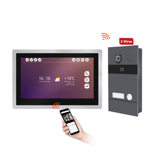 Kit d'<span class=keywords><strong>interphone</strong></span> vidéo <span class=keywords><strong>moderne</strong></span> 10 pouces Caméra couleur Système de sonnette <span class=keywords><strong>Interphone</strong></span> vidéo en métal Style <span class=keywords><strong>moderne</strong></span> - Product Image 1