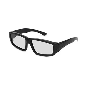 Alta qualità di plastica passiva lenti polarizzate cinema 3D occhiali per film TV proiettore 3D