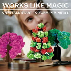 Bộ đồ thủ công mỹ nghệ cây hoa anh đào phát triển kỳ diệu bằng giấy, cây giấy nhiều màu sắc, bộ dụng cụ tự làm cây pha lê phát triển, đồ trang trí - Product Image 4